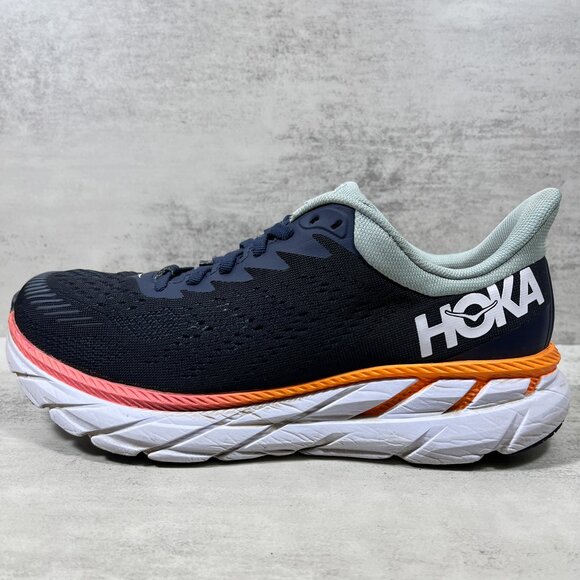 Hoka One One Clifton 7 Running Shoes - Women's Size 8.5 D Wide - Blue - Picture 1 of 10